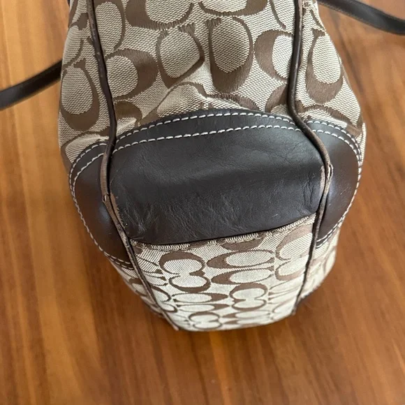 GUC Vintage Y2k Coach Signature C Jacquard canvas tote bag - Picture 7 of 10